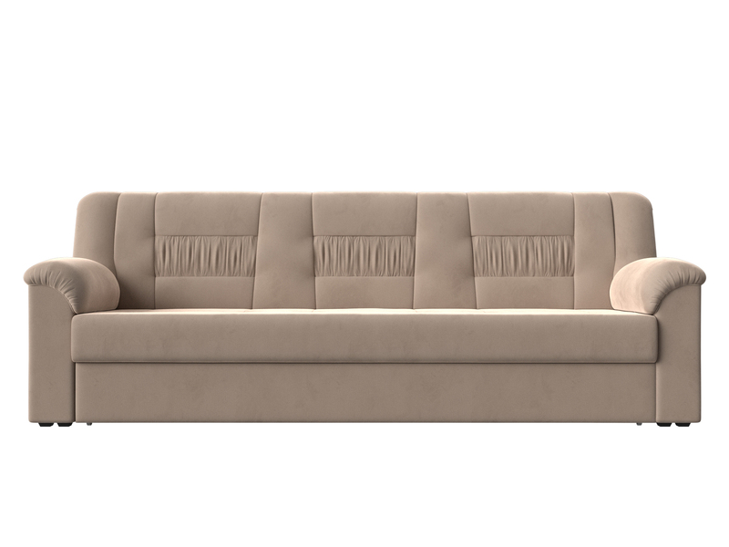 Диван прямой Карелия, Велюр, SEVEN 729 бежевый