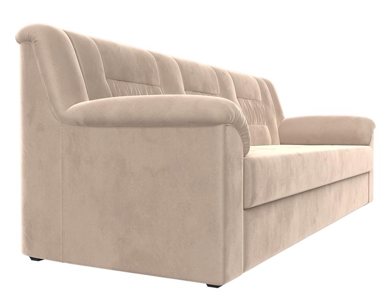 Диван прямой Карелия, Велюр, SEVEN 729 бежевый