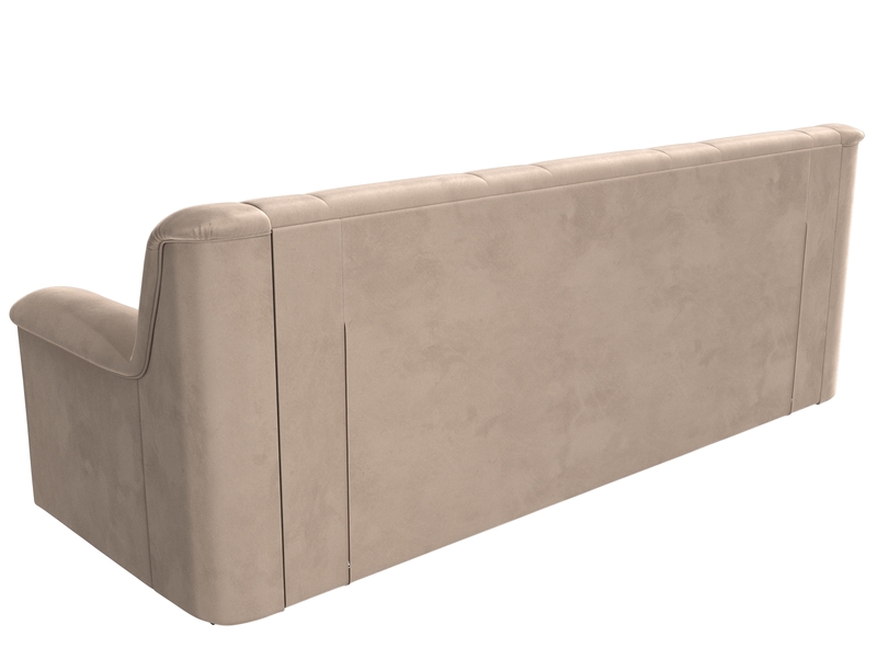 Диван прямой Карелия, Велюр, SEVEN 729 бежевый