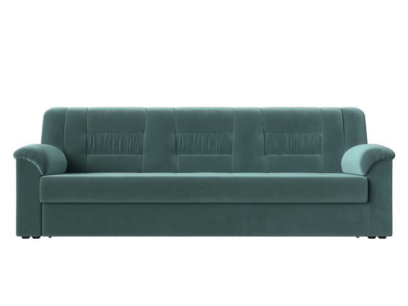 Диван прямой Карелия, Велюр, SEVEN 113 бирюзовый