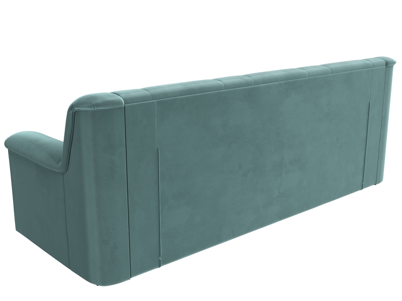 Диван прямой Карелия, Велюр, SEVEN 113 бирюзовый