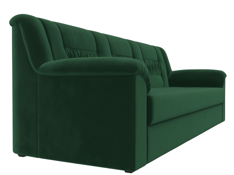 Диван прямой Карелия, Велюр, SEVEN 626 зеленый