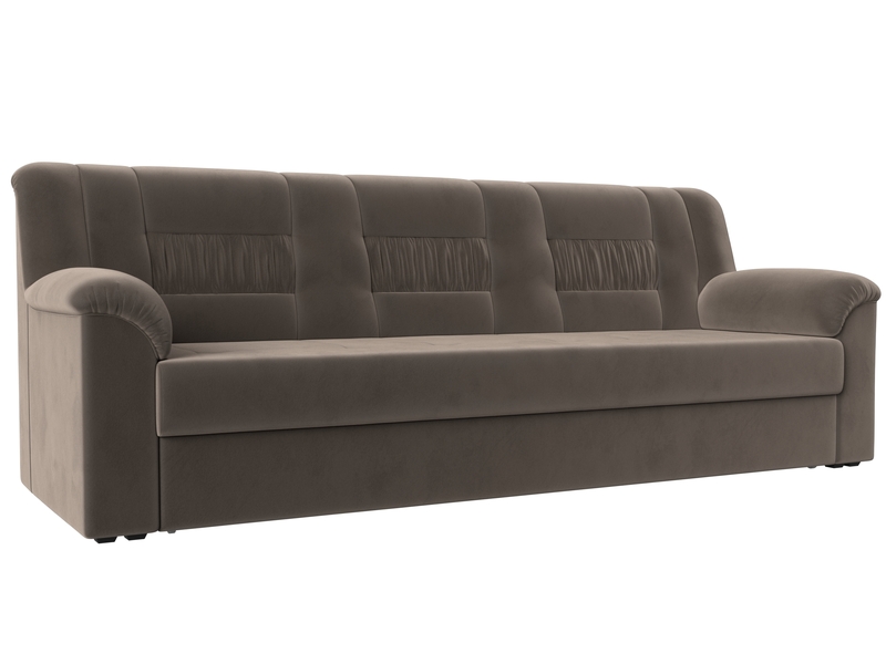 Диван прямой Карелия, Велюр, SEVEN 727 коричневый
