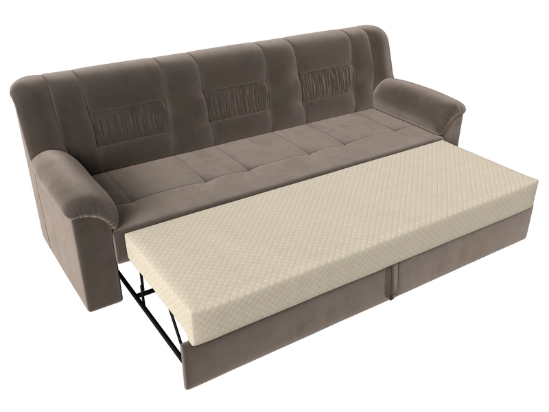 Диван прямой Карелия, Велюр, SEVEN 727 коричневый