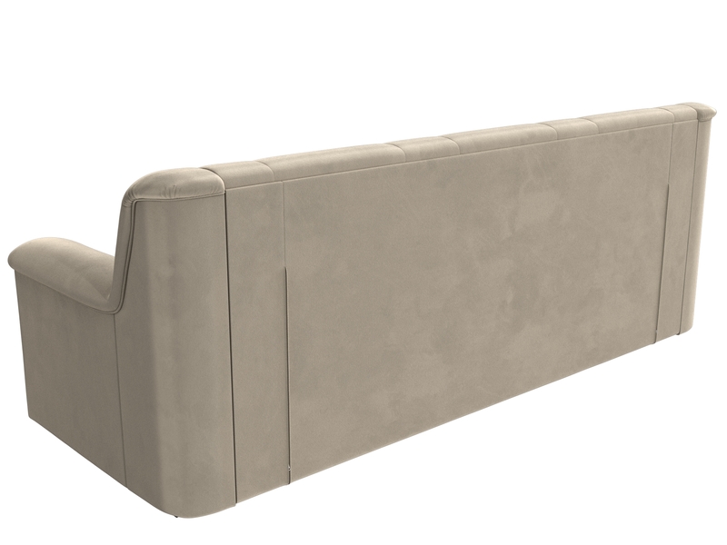 Диван прямой Карелия, Микровельвет, Бежевый