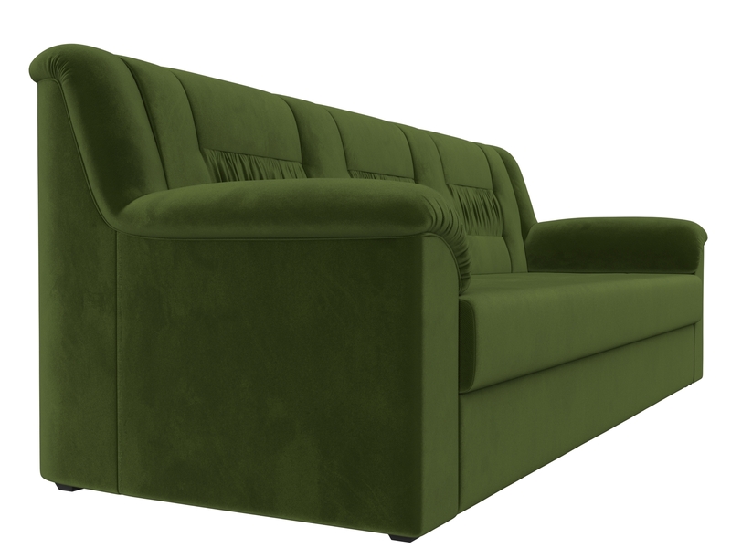Диван прямой Карелия, Микровельвет, Зеленый