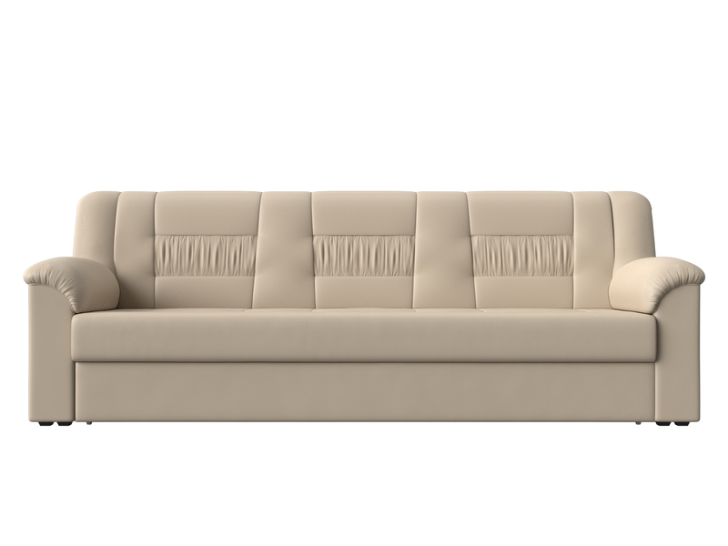 Диван прямой Карелия, Экокожа, Бежевый