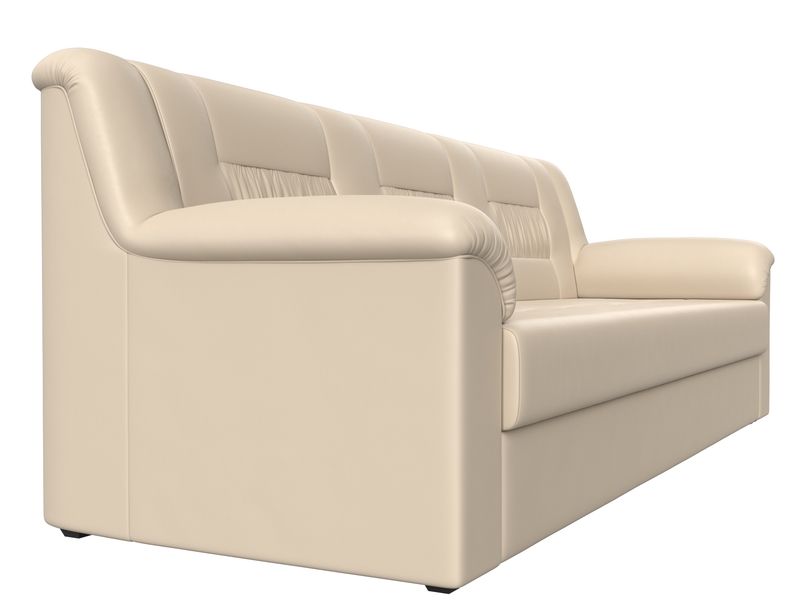 Диван прямой Карелия, Экокожа, Бежевый