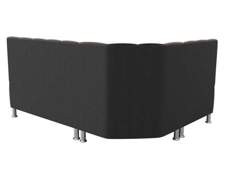 Диван кухонный угловой Кантри левый угол, Велюр, SEVEN 727 коричневый