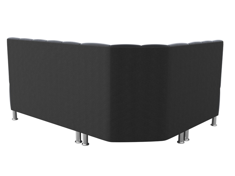 Диван кухонный угловой Кантри левый угол, Велюр, SEVEN 17 серый