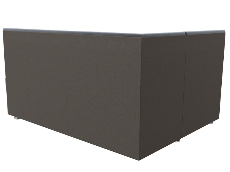 Диван кухонный угловой Уют левый угол, Велюр, SEVEN 17 серый