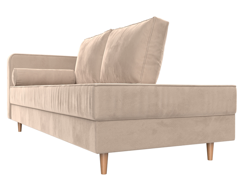 Кушетка Прайм левая, Велюр, SEVEN 729 бежевый