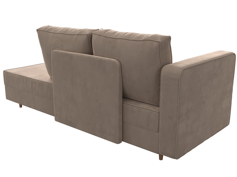 Кушетка Прайм левая, Велюр, SEVEN 729 бежевый