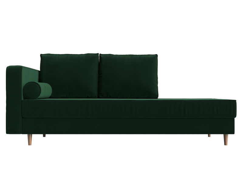 Кушетка Прайм левая, Велюр, SEVEN 626 зеленый