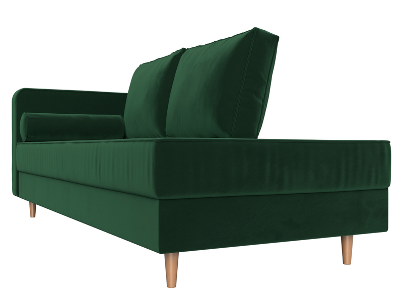 Кушетка Прайм левая, Велюр, SEVEN 626 зеленый
