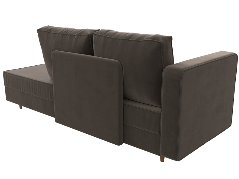 Кушетка Прайм левая, Велюр, SEVEN 727 коричневый