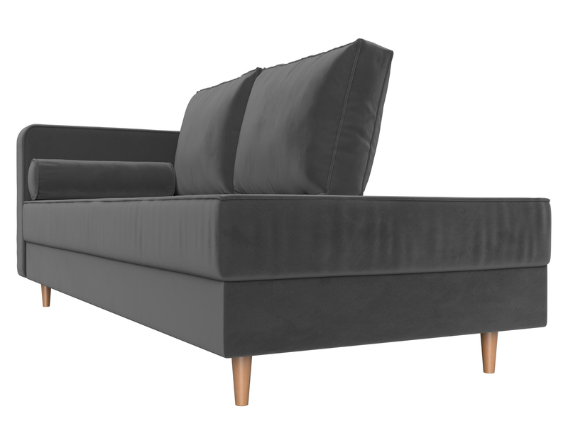 Кушетка Прайм левая, Велюр, SEVEN 17 серый