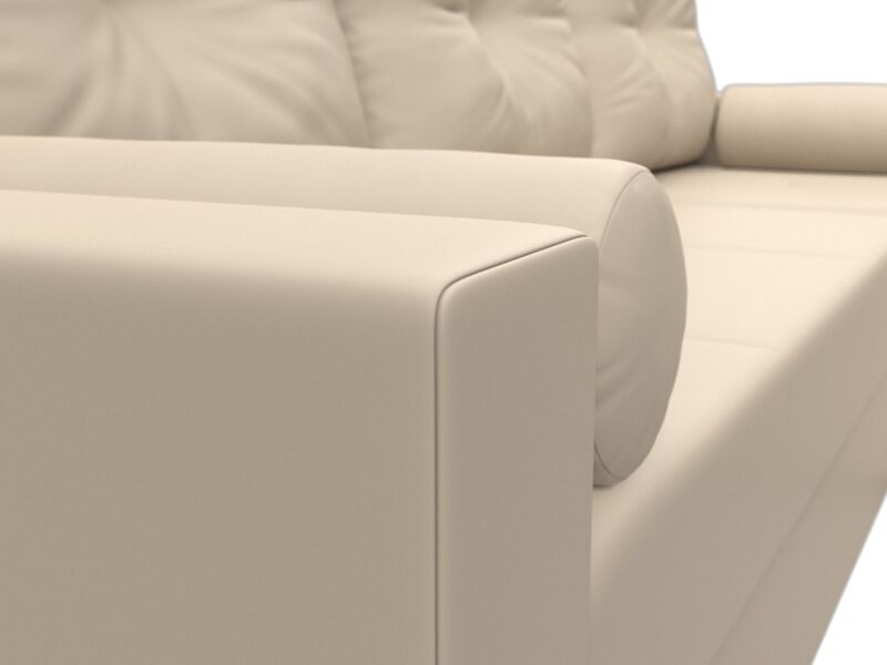 Диван угловой Верона Лайт правый угол, Экокожа, Бежевый