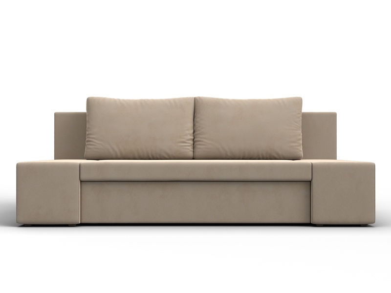 Диван прямой Сан Марко, Велюр, SEVEN 729 бежевый