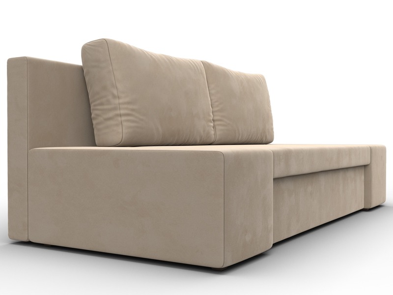 Диван прямой Сан Марко, Велюр, SEVEN 729 бежевый