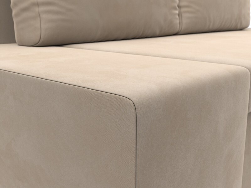 Диван прямой Сан Марко, Велюр, SEVEN 729 бежевый