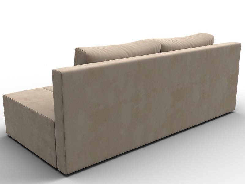Диван прямой Сан Марко, Велюр, SEVEN 729 бежевый