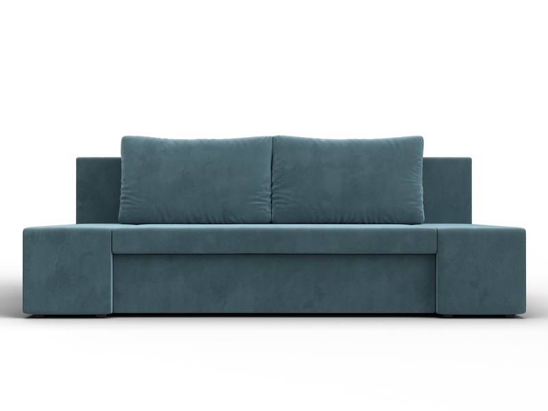 Диван прямой Сан Марко, Велюр, SEVEN 113 бирюзовый