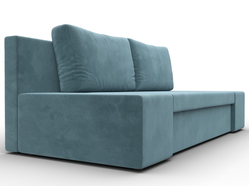 Диван прямой Сан Марко, Велюр, SEVEN 113 бирюзовый