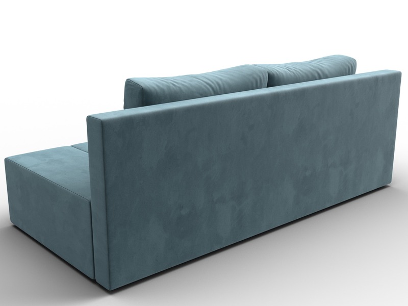 Диван прямой Сан Марко, Велюр, SEVEN 113 бирюзовый