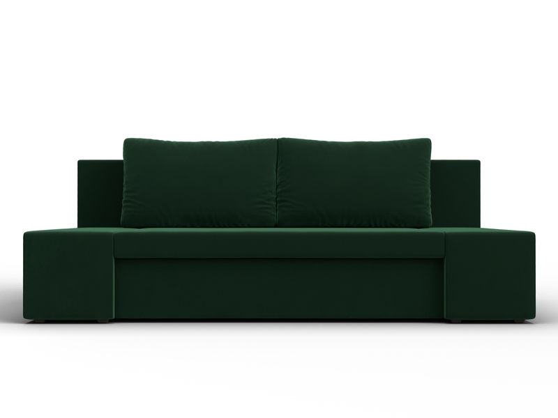 Диван прямой Сан Марко, Велюр, SEVEN 626 зеленый