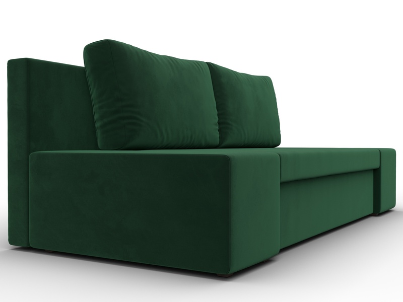 Диван прямой Сан Марко, Велюр, SEVEN 626 зеленый