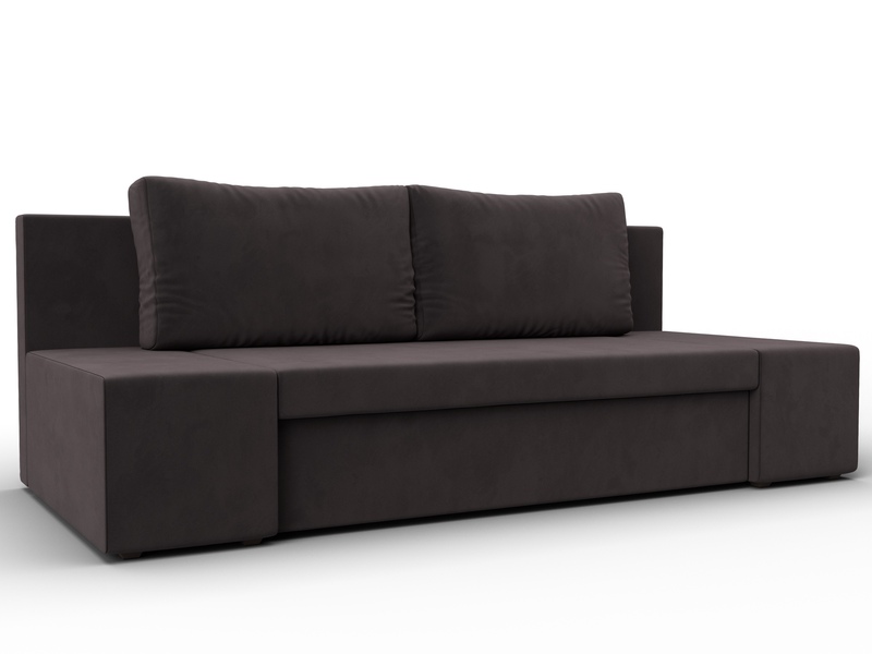 Диван прямой Сан Марко, Велюр, SEVEN 727 коричневый