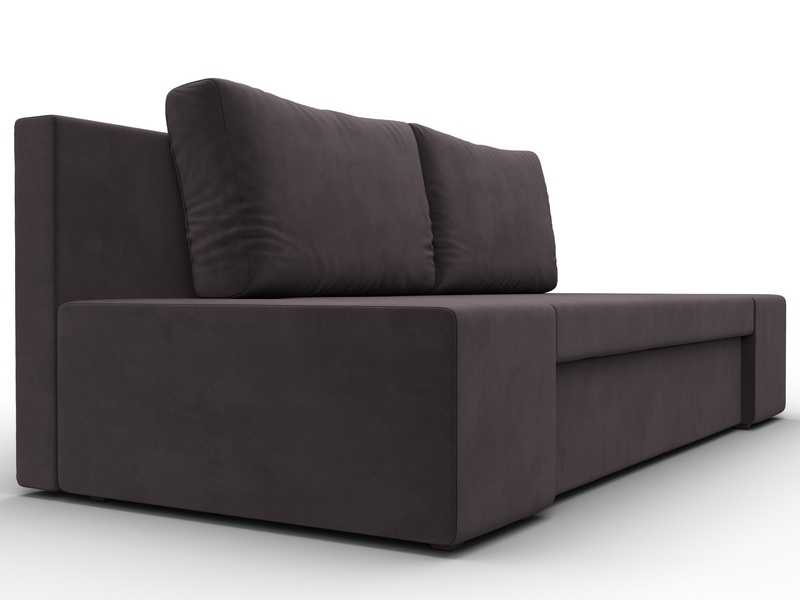 Диван прямой Сан Марко, Велюр, SEVEN 727 коричневый