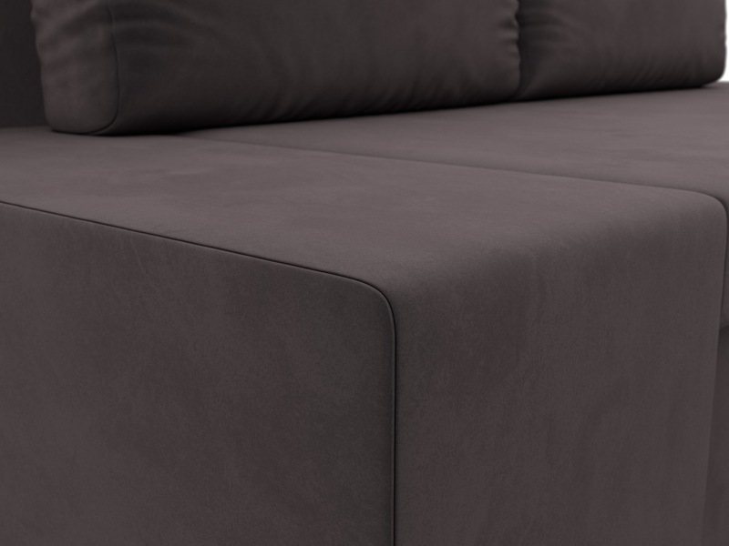 Диван прямой Сан Марко, Велюр, SEVEN 727 коричневый
