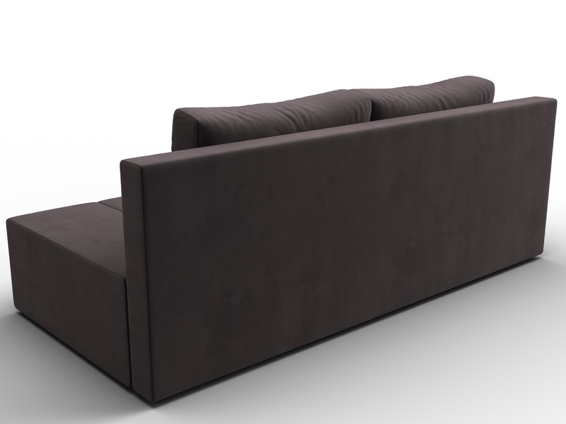Диван прямой Сан Марко, Велюр, SEVEN 727 коричневый