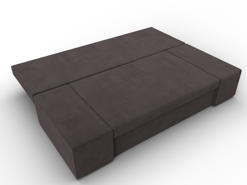 Диван прямой Сан Марко, Велюр, SEVEN 727 коричневый