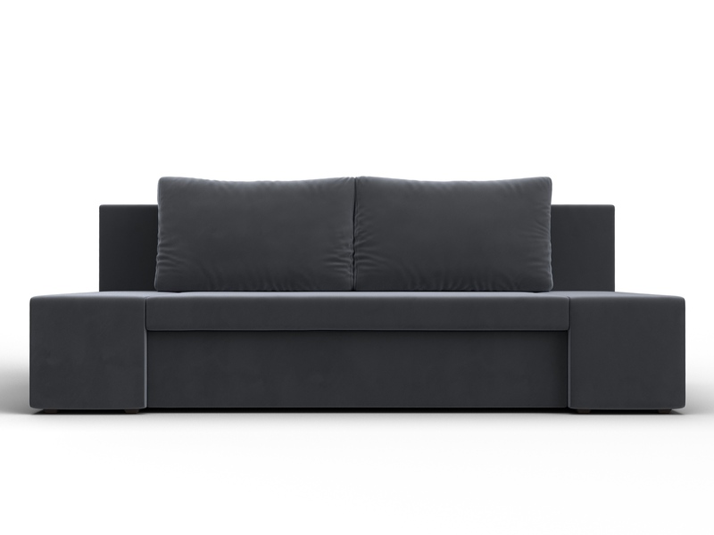 Диван прямой Сан Марко, Велюр, SEVEN 17 серый