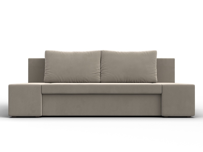 Диван прямой Сан Марко, Микровельвет, Бежевый