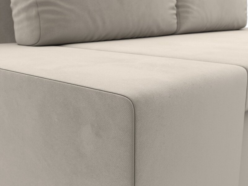 Диван прямой Сан Марко, Микровельвет, Бежевый