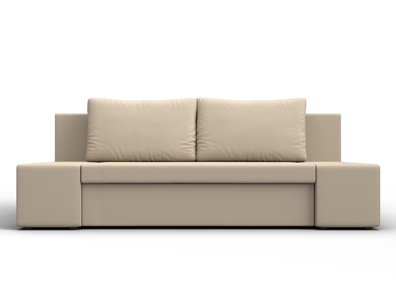 Диван прямой Сан Марко, Экокожа, Бежевый
