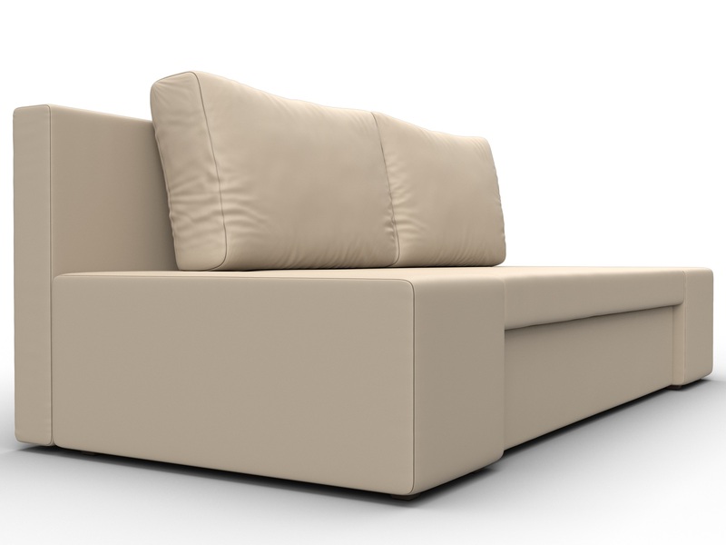 Диван прямой Сан Марко, Экокожа, Бежевый