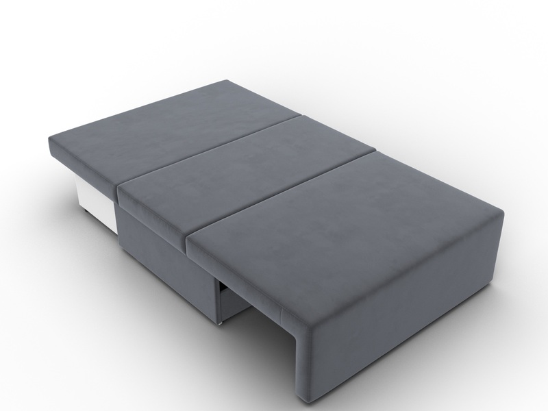 Диван прямой Лагуна, Велюр, Seven 17 серый;Seven 729 бежевый