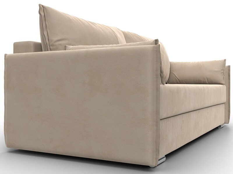 Диван прямой Сайгон, Велюр, SEVEN 729 бежевый