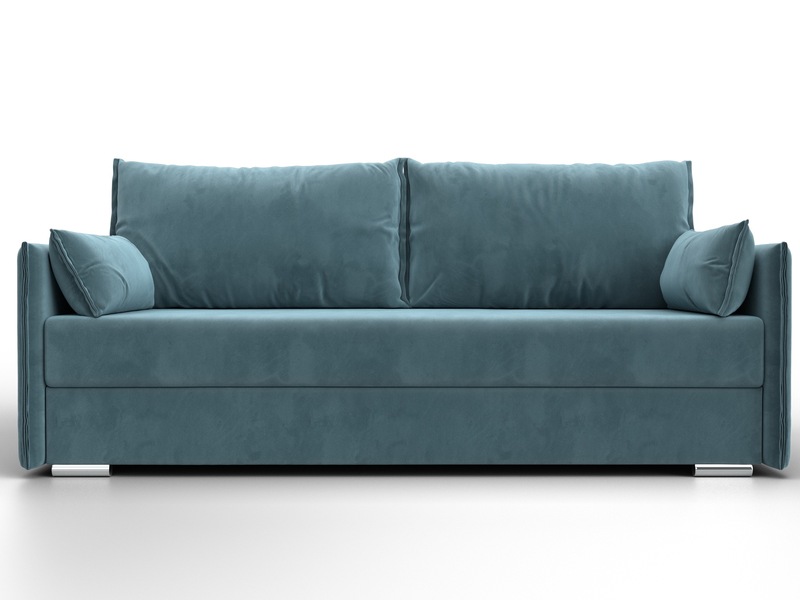 Диван прямой Сайгон, Велюр, SEVEN 113 бирюзовый