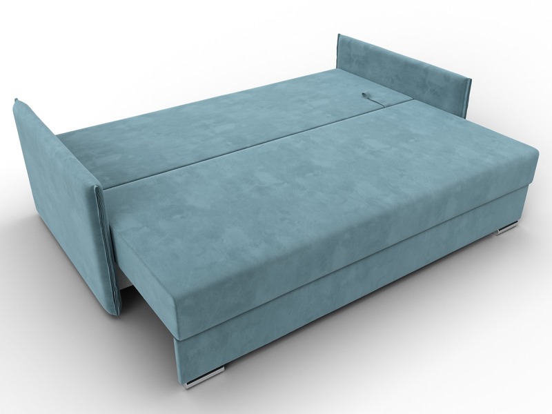 Диван прямой Сайгон, Велюр, SEVEN 113 бирюзовый