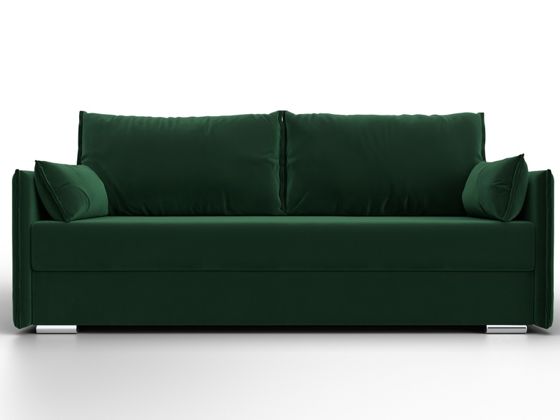 Диван прямой Сайгон, Велюр, SEVEN 626 зеленый