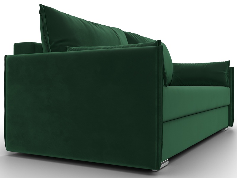 Диван прямой Сайгон, Велюр, SEVEN 626 зеленый