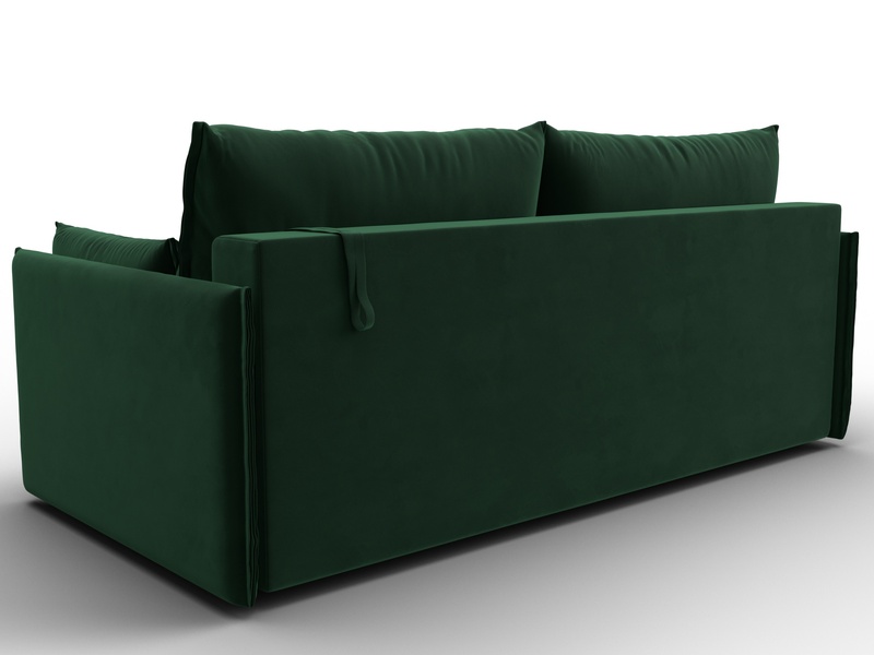 Диван прямой Сайгон, Велюр, SEVEN 626 зеленый