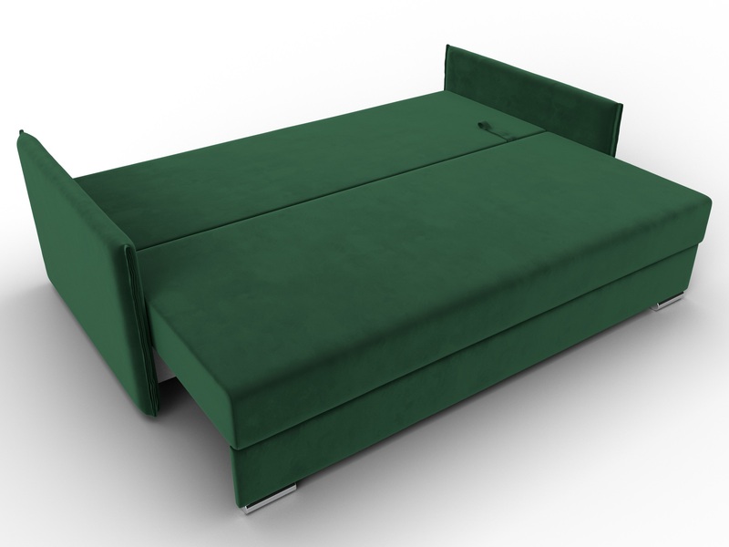 Диван прямой Сайгон, Велюр, SEVEN 626 зеленый