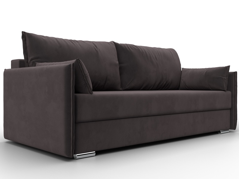 Диван прямой Сайгон, Велюр, SEVEN 727 коричневый